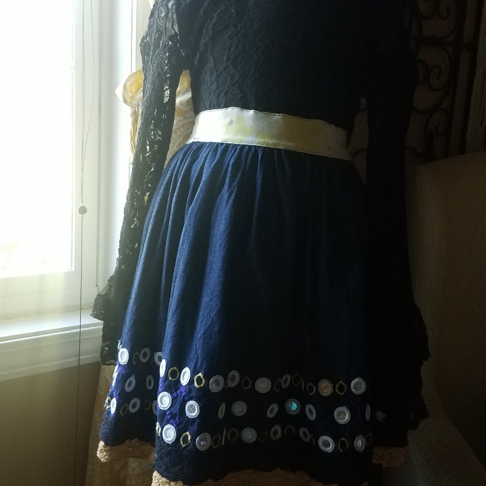 Jak & Peppar Lace and Denim dress.